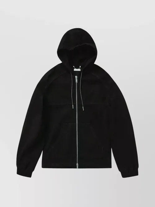 1989 Studio - denim zip hoodie with hood and drawstring