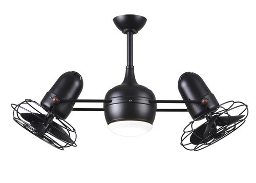 Dagny 3-Speed " Ceiling Fan w/ Integrated Light Kit in Matte Black with Matte Black blade