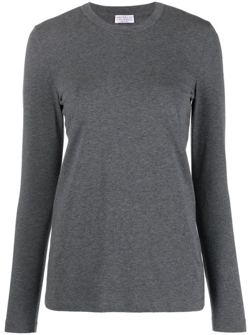 Monili bead-embellished T-shirt - Grey