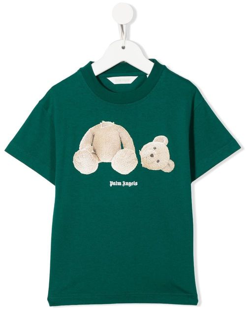 Teddy-bear print T-shirt - Green