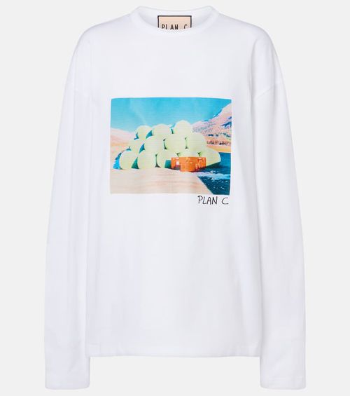 Printed cotton jersey T-shirt