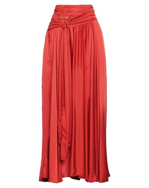 Woman Maxi skirt Rust Size 8 Polyamide