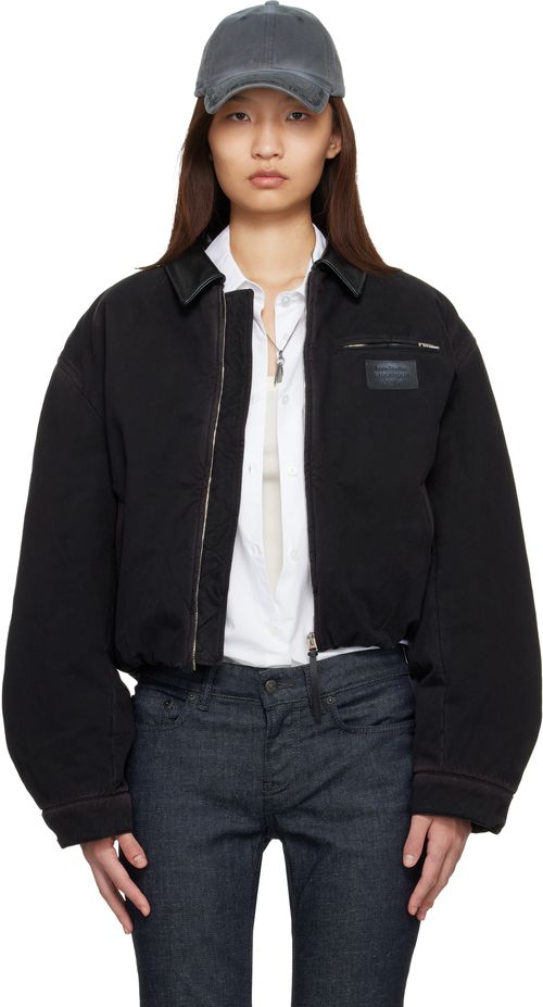 Brown Blouson Bomber Jacket