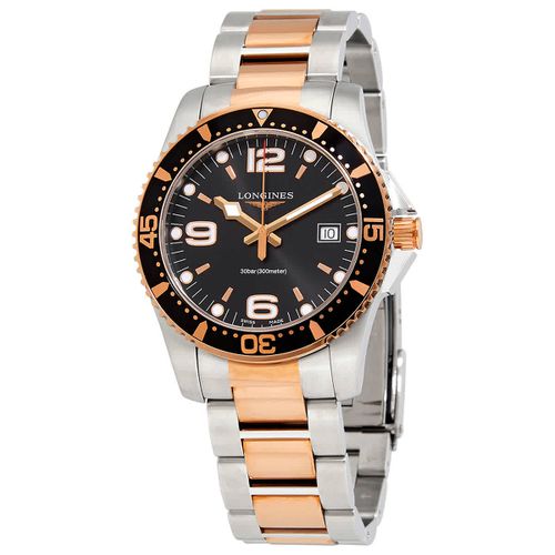 Conquest Quartz Black Dial Mens 41 mm Watch L3.740.3.58.7