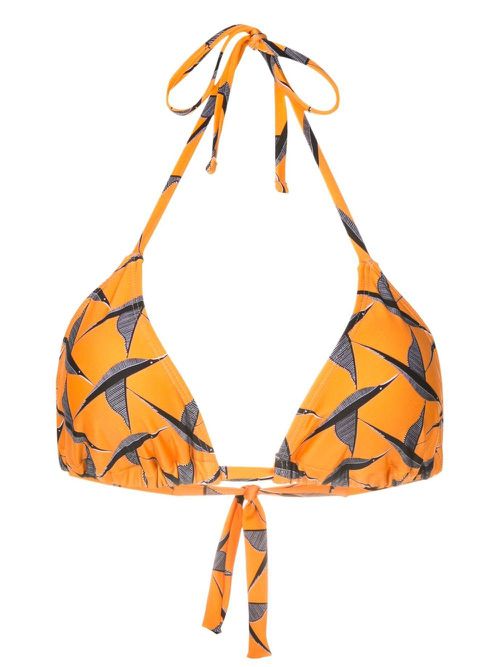 Iasmim halterneck bikini top - Orange