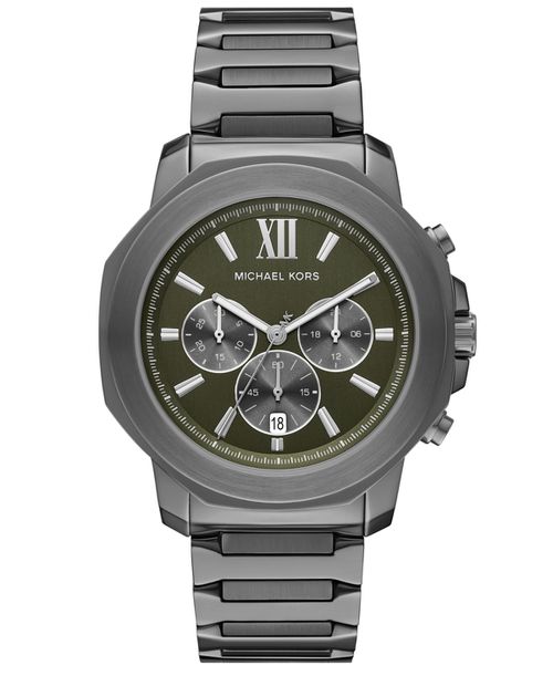 Men's Prescott Quartz Chronograph Gunmetal Stainless Steel Watch 44mm - Gunmetal