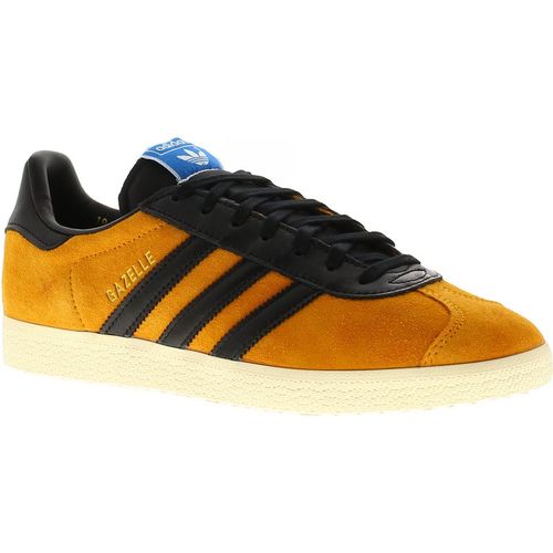 ADIDAS Originals Mens Trainers Gazelle Leather Lace Up yellow black
