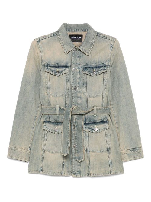 Cotton-blend denim jacket - Blue