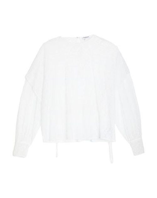 Woman Top White Size M Viscose, Polyamide, Polyester
