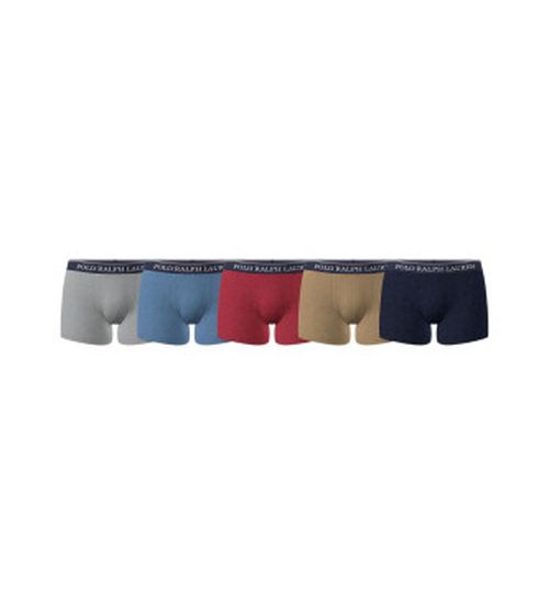 Polo Ralph Lauren for man. 714864292019 Set of 5 multicoloured classic stretch cotton boxer shorts (L), Homewear, Multicolor