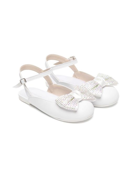 BabyWalker bow ballerinas - White