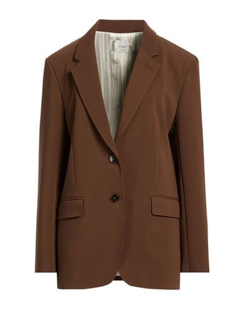Crème Woman Blazer Brown Size 10 Polyester, Viscose, Elastane