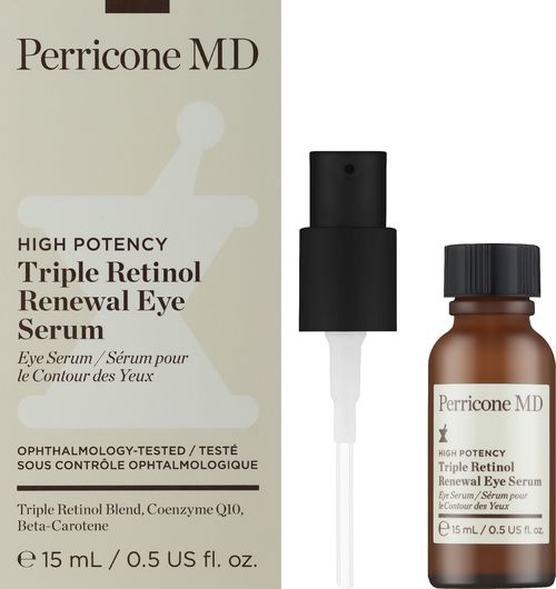 Siero ringiovanente per occhi con triplo retinolo Perricone MD High Potency Triple Retinol Renewal Eye Seru