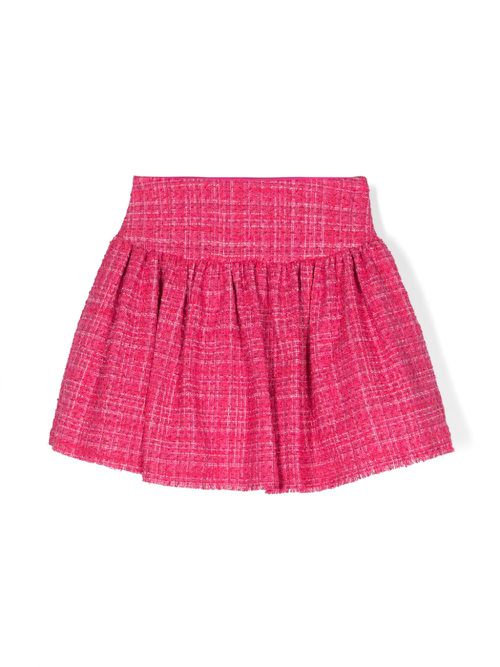 Pleated high-waist skirt - Pink