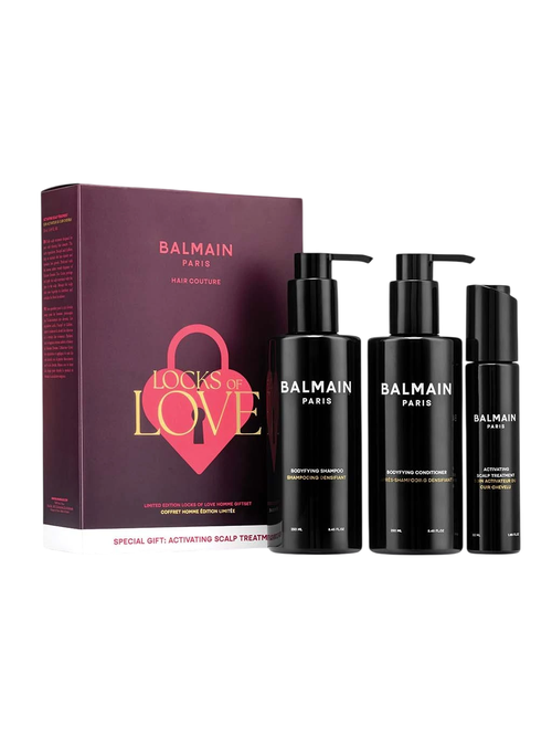 Set Locks of Love Balmain Professionnel: Homme, Shampoo per capelli, Bodyfying, 250 ml + Homme, Balsamo per capelli, Bodyfying, 250 ml + Homme, Siero