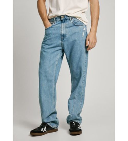 Pepe Jeans for man. PM208024 Blue straight fit jeans (32/32), Casual, Cotton, Denim