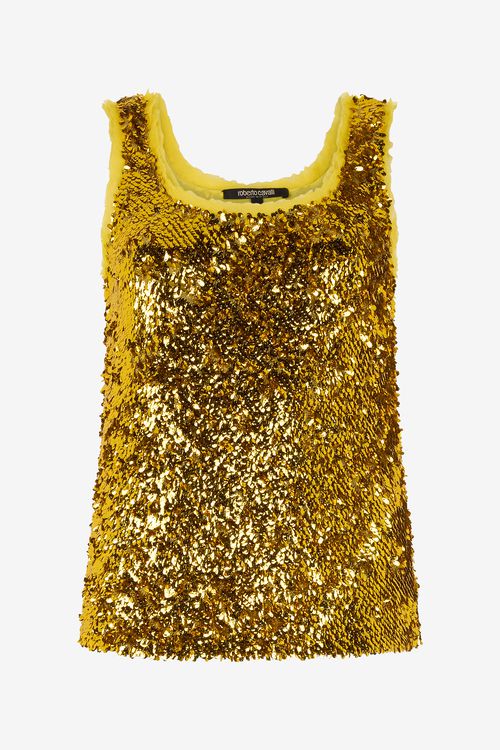 Gold Sequin Top