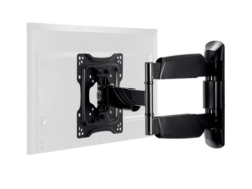 Commercial Full Motion TV Wall Mount Bracket For 24&#34; To 55&#34; TVs up to 77lbs, Max VESA 400x400, UL Certified