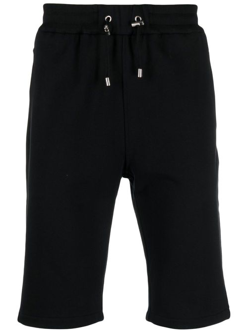 Logo-print track shorts - Black