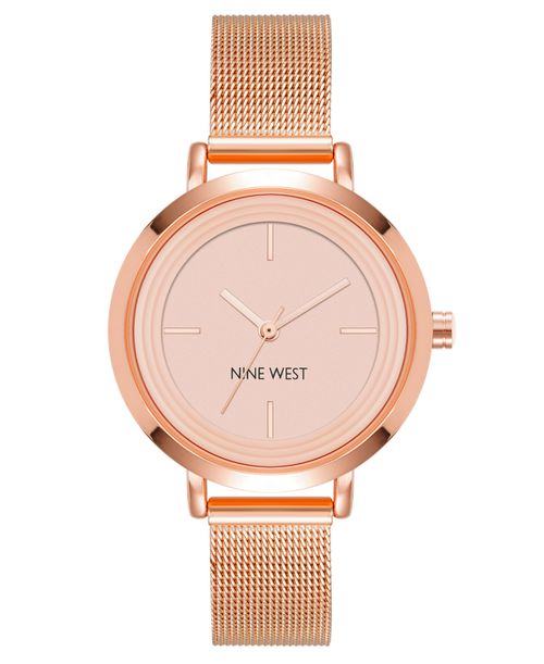 Women's Quartz Rose Gold-Tone Stainless Steel Mesh Band Watch, 34mm - Rose Gold-Tone