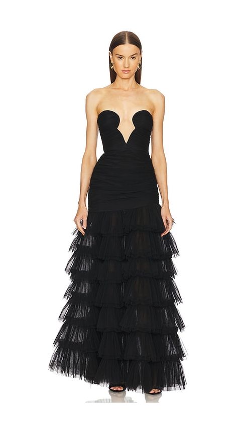 Michael Costello x REVOLVE Elizabeth Gown in Black.  XS. Also in L, M, S