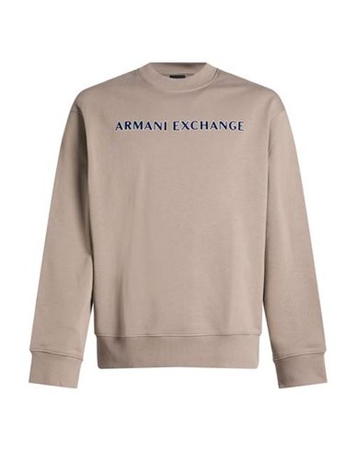 Man Sweatshirt Khaki Size L Cotton
