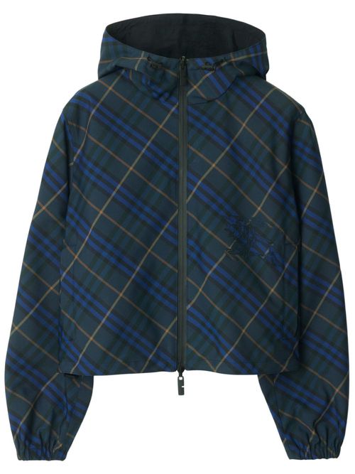 Reversible check jacket - Green