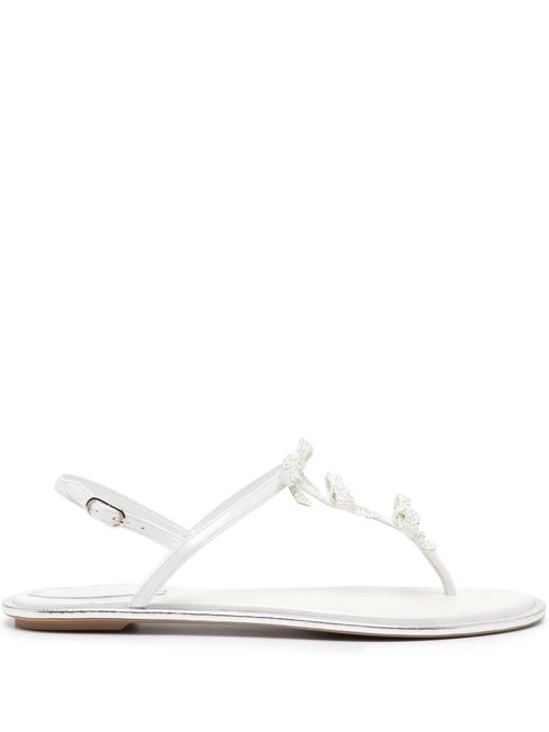CATERINA WHITE THONG SANDAL 10