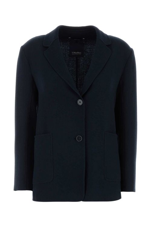 Wool Blazer — Navy