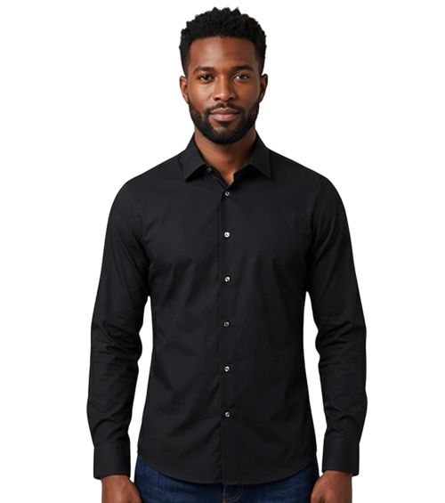 Black Slim Fit Shirt