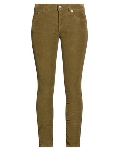Woman Pants Military green Size 28 Cotton, Lyocell, Elastane