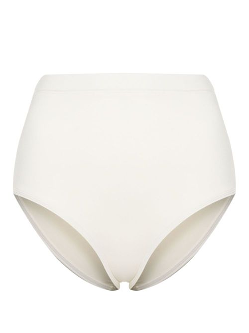 High-waist bikini bottoms - White