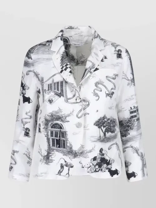 Thom Browne - blazer buttoned cuffs long sleeves notched lape