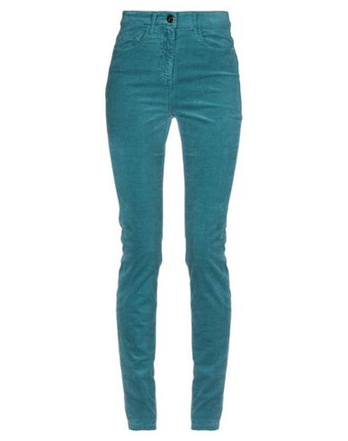 Woman Pants Deep teal Size 29 Cotton, Modal, Elastane