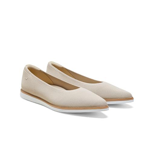 VIVAIA Veronica Pointed Toe Flat Shoes Comfortable Slip on All-Day Standing Dress Ballet Flats Almond