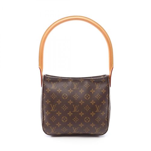 Louis Vuitton Brown Coated Canvas Pvc Monogram Leather Handbag Shoulder Bag Pre-Owned