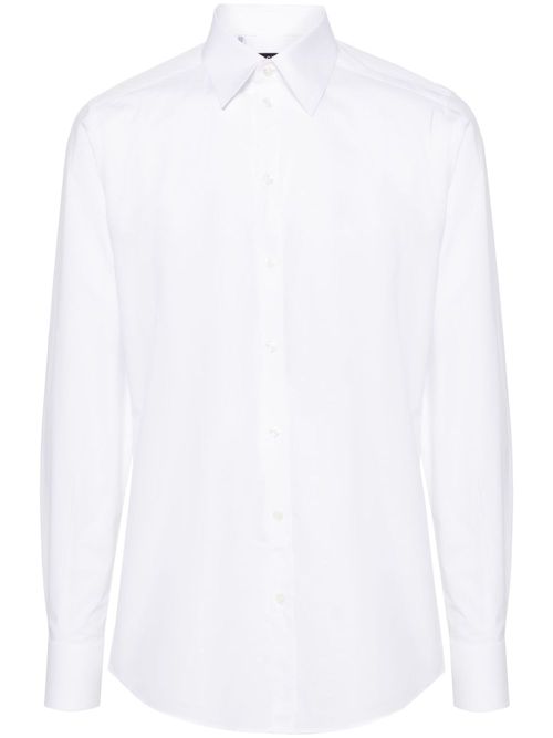 Long-sleeve cotton shirt - White