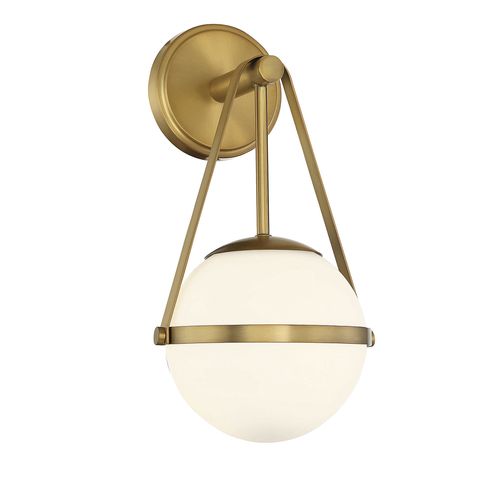 Polson 1-Light Wall Sconce in Warm Bra