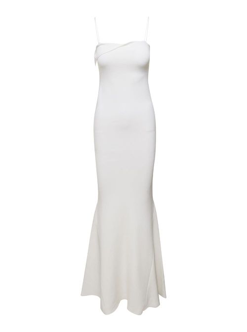 White La Robe Aro Mermaid Dress In Viscose Woman