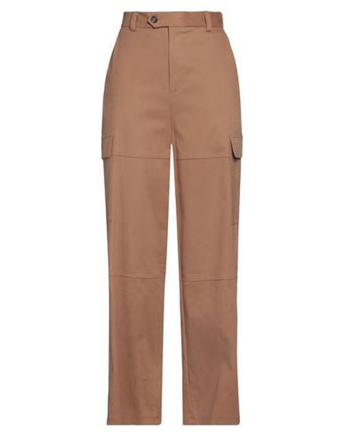 Woman Pants Camel Size 4 Cotton, Elastane