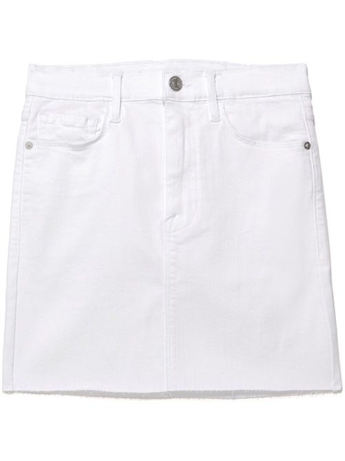 Denim miniskirt - White
