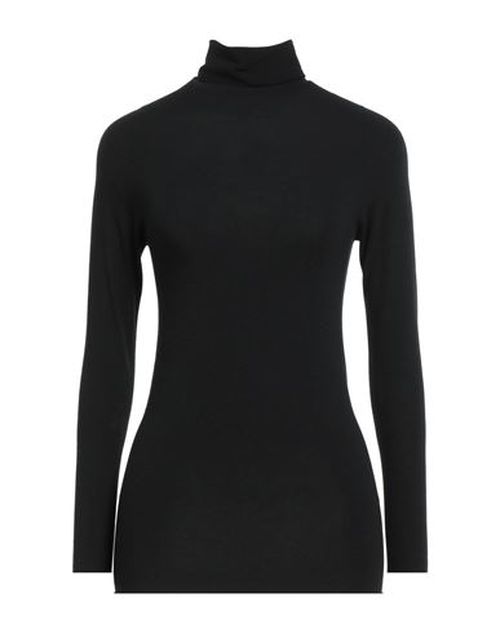 Woman Turtleneck Black Size 10 Viscose, Elastane