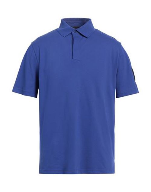 Man Polo shirt Bright blue Size S Cotton, Elastane