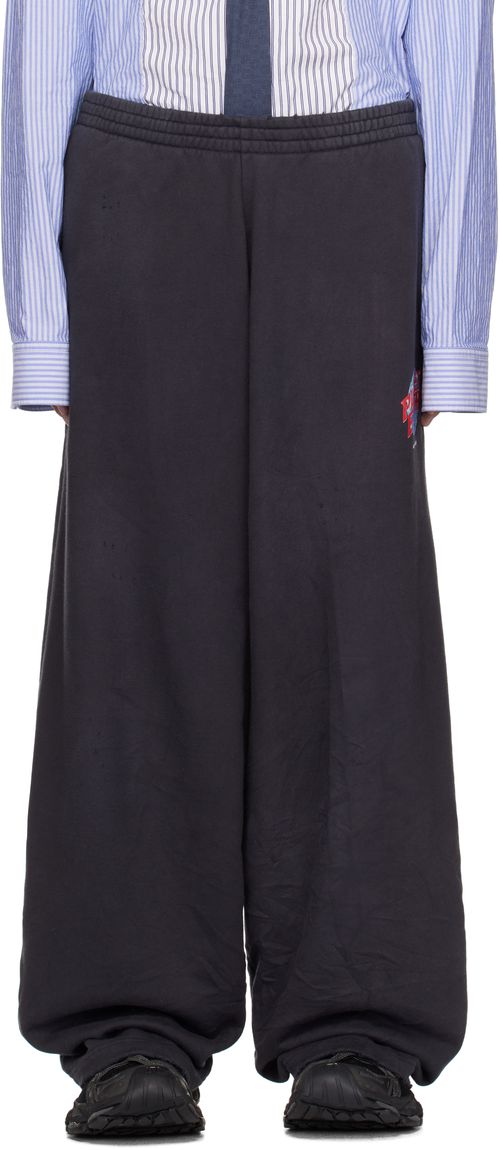 Balenciaga Black 'Planet Earth' Sweatpants