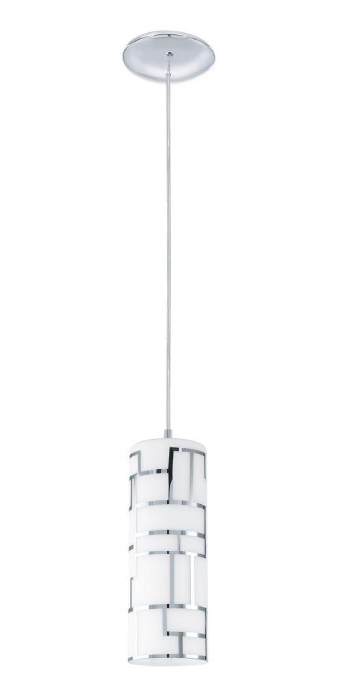 Chrome One Light Mini Pendant from the Bayman Collection