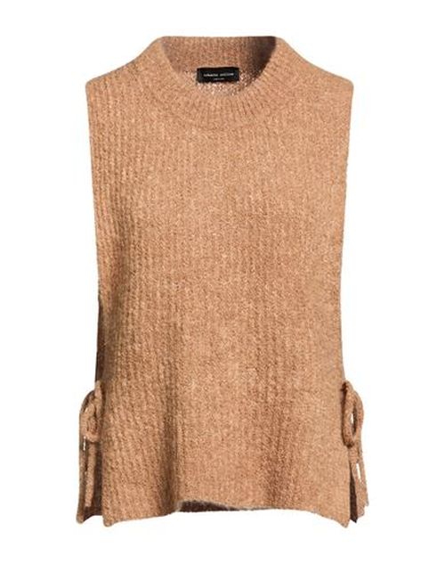 Woman Sweater Camel Size 1 Baby alpaca wool, Recycled nylon