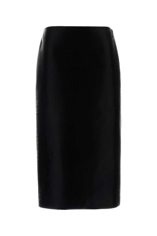 Lamb Skin Skirt — Black