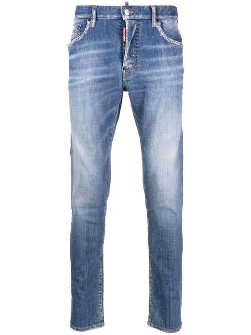 Slim-cut denim jeans - Blue