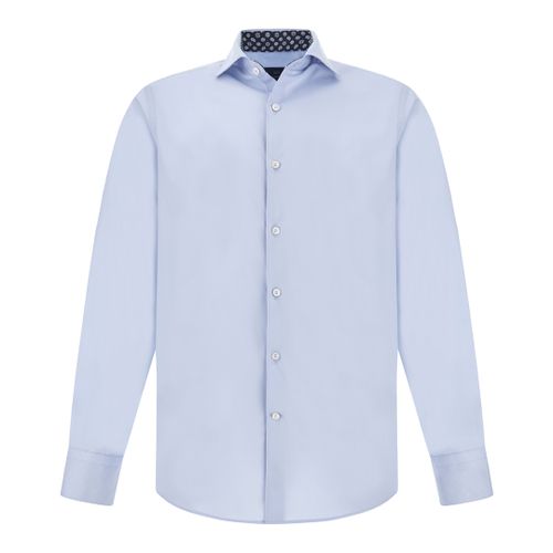 Cotton Poplin Shirt, Man, Light Blue