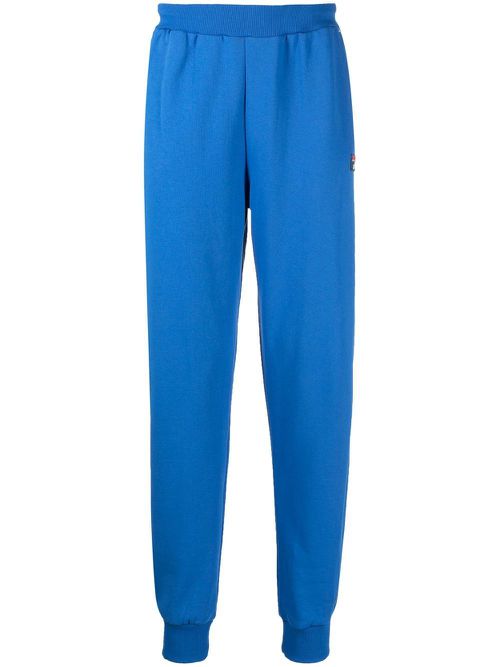 Piped-trim detail sweatpants - Blue
